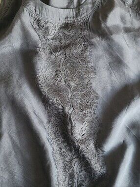 Banana Republic Black Silk Lace Tank Top